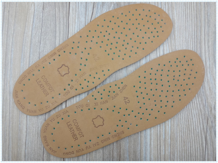 Soft Upmarket Cow Genuine Leather Insoles
