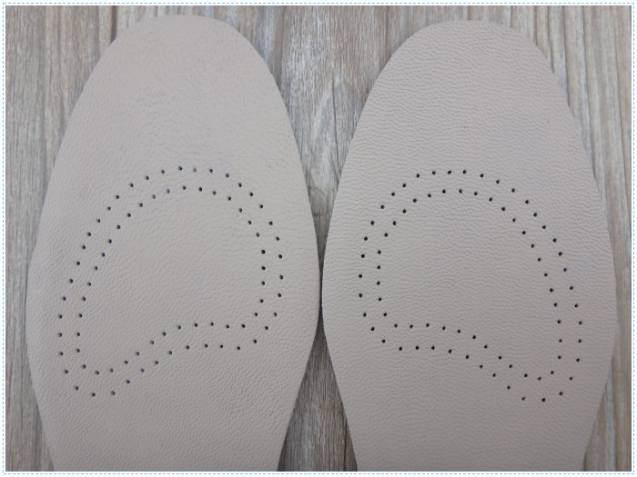 Breathable Lampskin Leather Insole Black Leather Insoles
